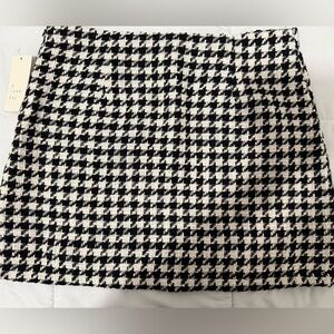 Target Black and White Houndstooth Mini Skirt